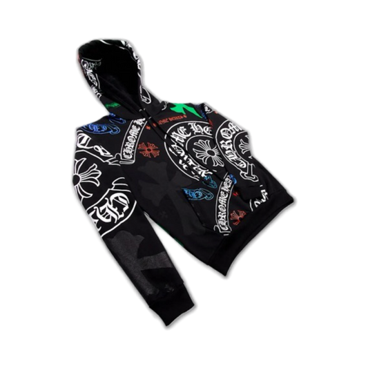 Chrome Hearts Stencil Hoodie Black