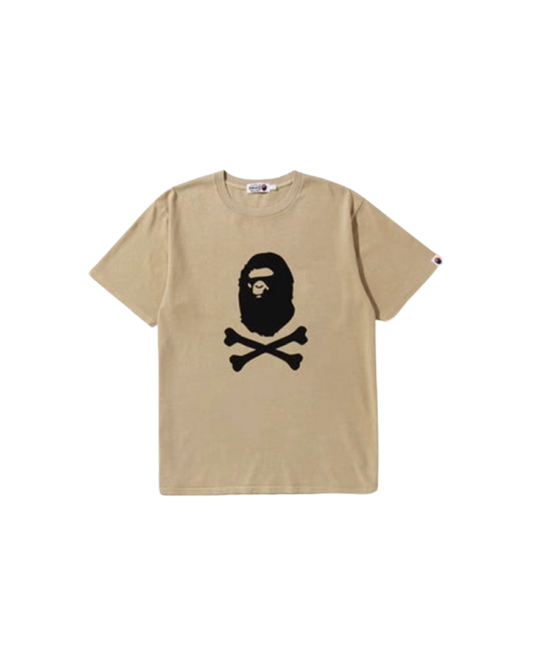 Bape Pirate Head T-Shirt Beige