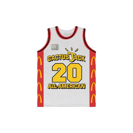 Travis Scott x McDonald's Cactus Jack All American Jersey White