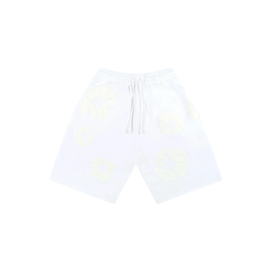 Denim Tears Mono Cotton Wreath Shorts White