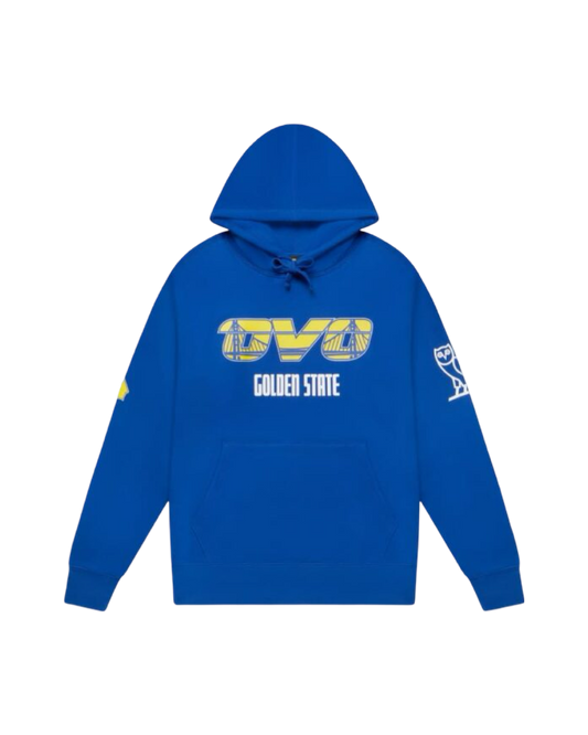 OVO x NBA Golden State Warriors Blue Hoodie