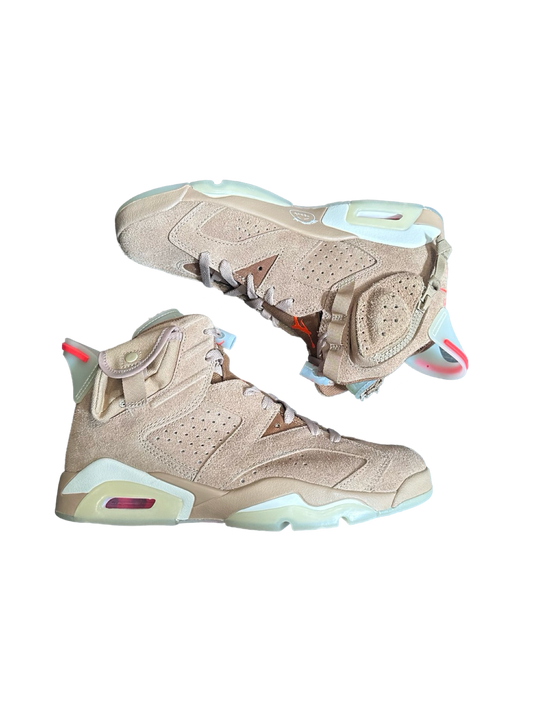 Jordan 6 Retro Travis Scott British Khaki (Worn, Original All)