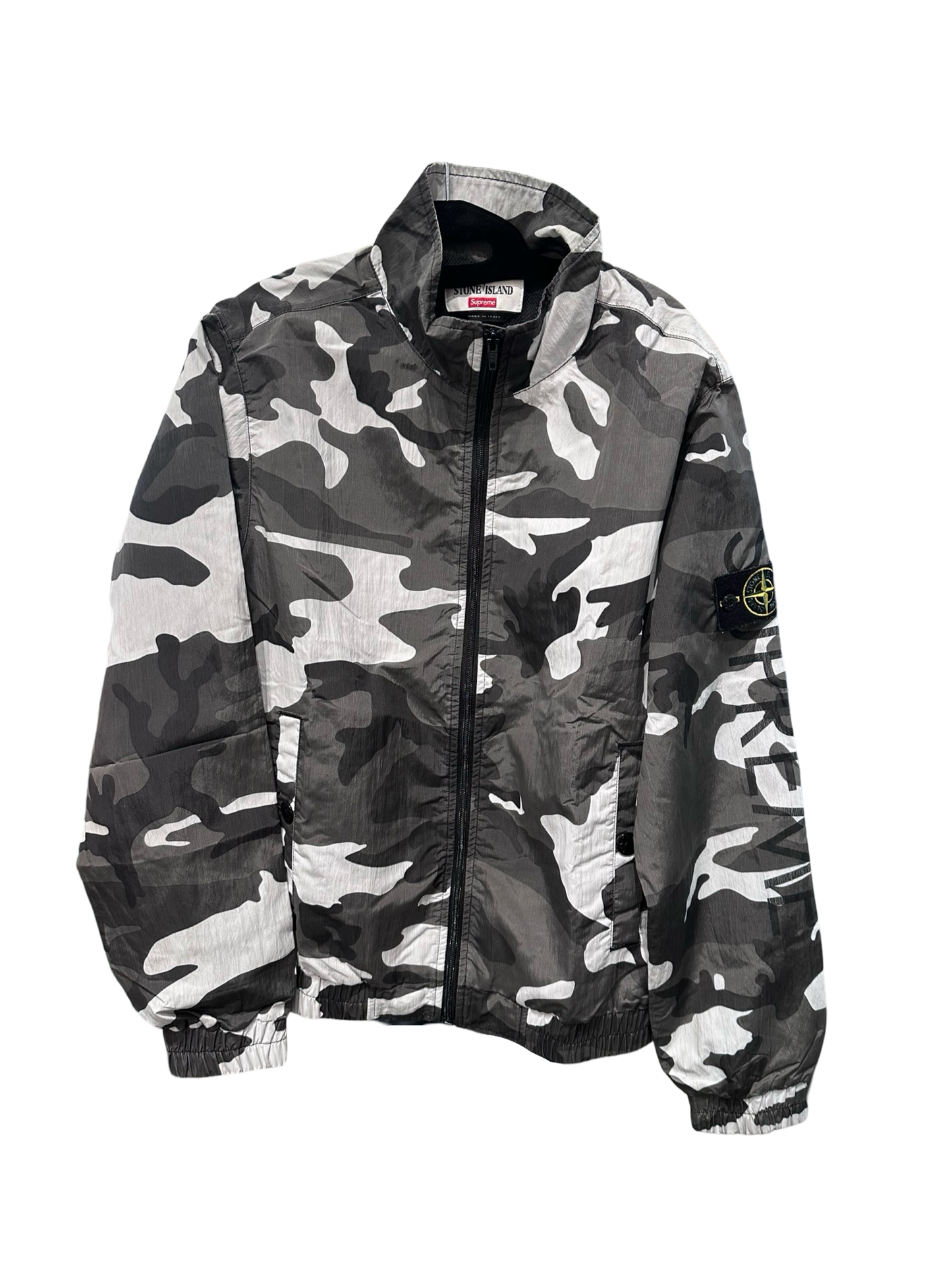 Supreme Stone Island Nylon Metal Track Jacket Snow Camo