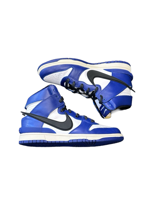 Nike Dunk High AMBUSH Deep Royal (Worn, Original All)