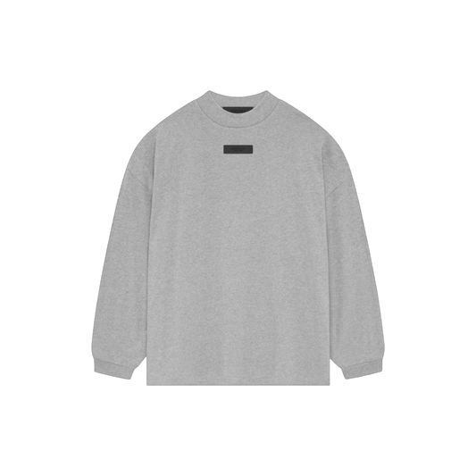 Fear of God Essentials Long-Sleeve Shirt II 'Light Heather Grey'