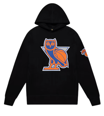 OVO x NBA Knicks OG Owl Hoodie Black