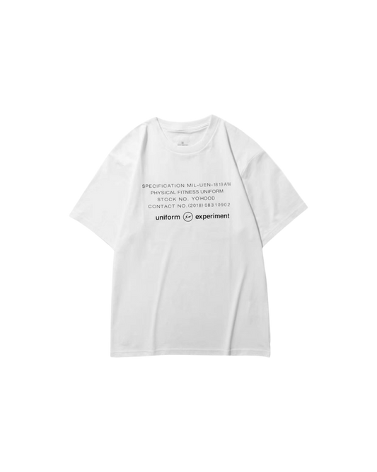 Uniform Experiment x Fragment Design Physical Fitness Uniform White