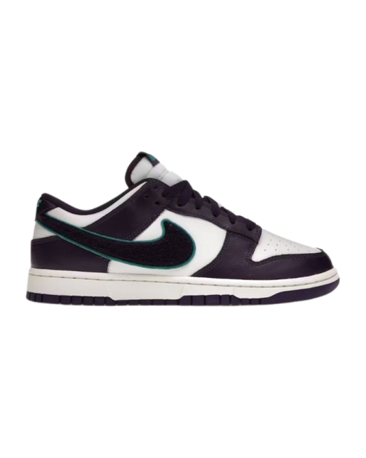 Nike Dunk Low Chenille Swoosh Sail Grand Purple