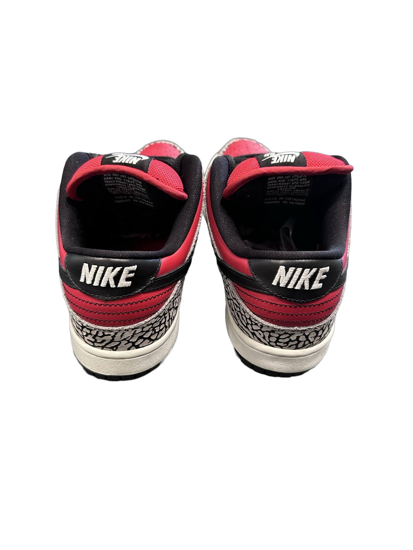 Nike SB Dunk Low Supreme Red Cement (2012) (Worn, Original All)